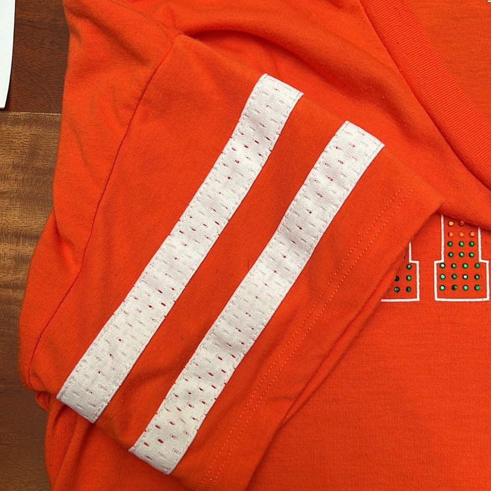 Miami Hurricanes Football Tee Shirt Sz L - Picture 6 of 6